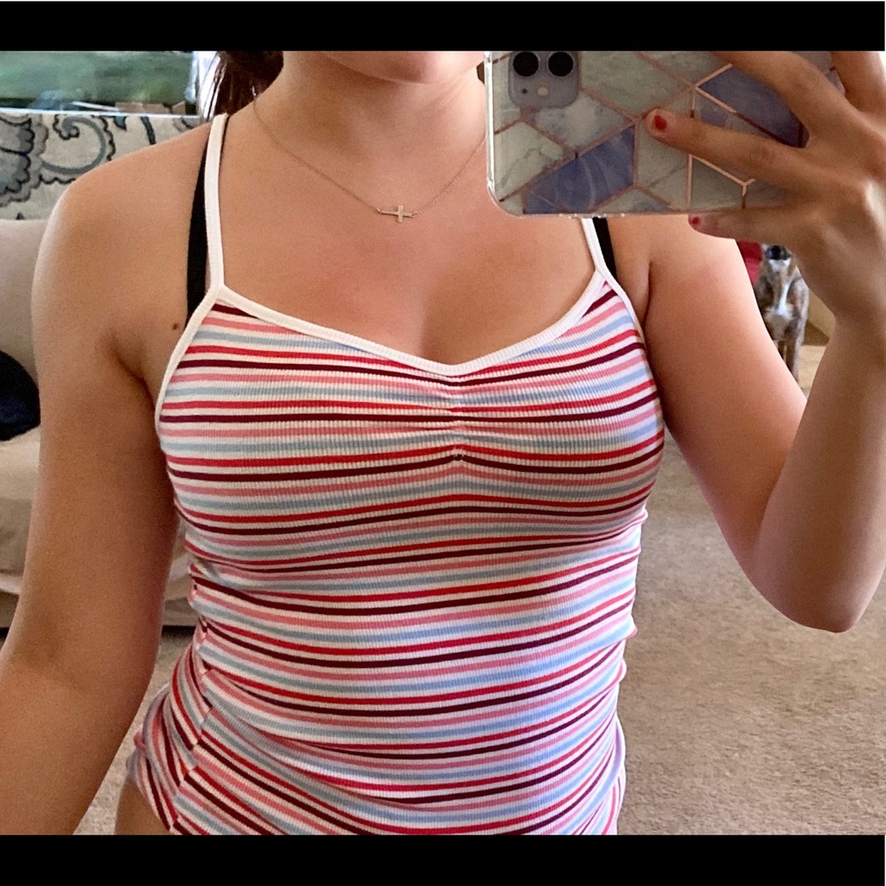 NWOT BRAND NEW Striped Scrunch Summer Cami !